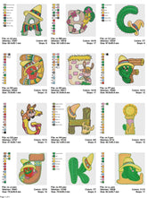 Fiesta Fun Alphabet Embroidery Collection